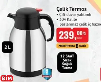 ÇELİK TERMOS ÇELİK TERMOS